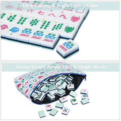 Jongyance mahjong bag keeping tiles organized and portable for travel.