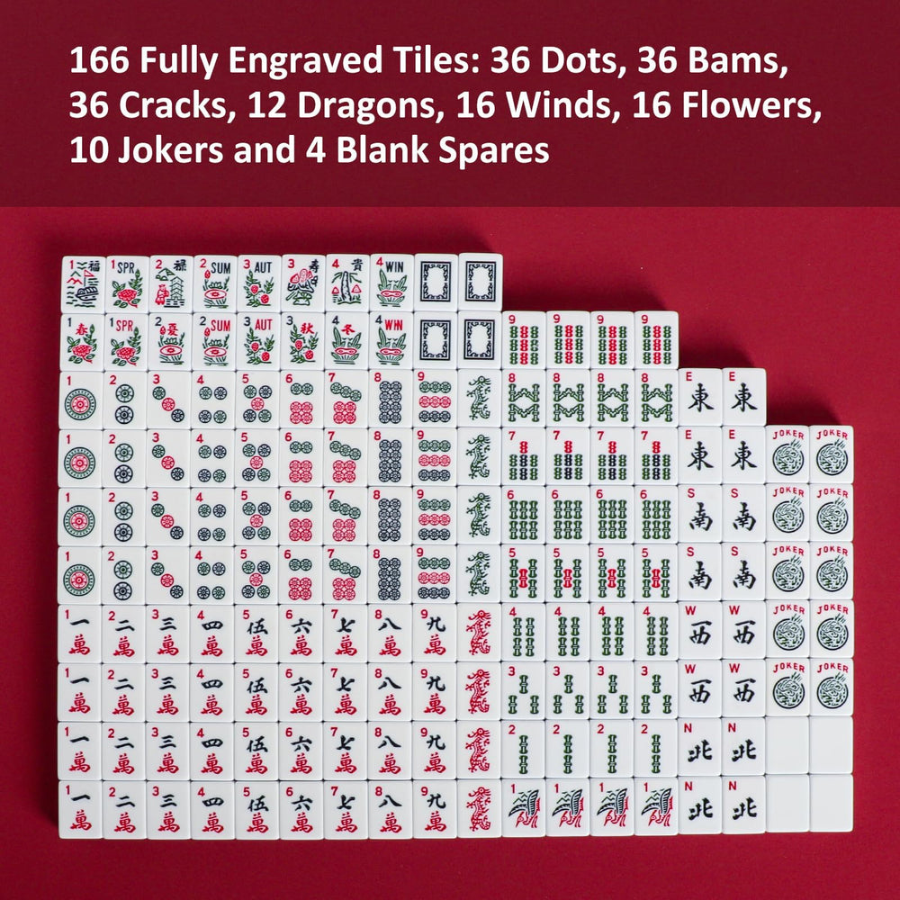 Jongyance Mahjong manual included to learn rules and strategy.