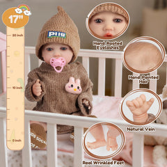 JONRRYIN Reborn doll accessories bottle and pacifier included.