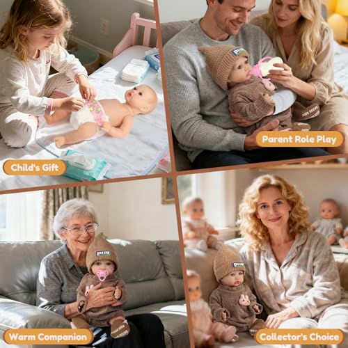 JONRRYIN Reborn doll soft flexible limbs for posed scenes.