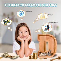 JOOMLAFLY acrylic-panel savings tracker demonstrates transparent progress for kids.