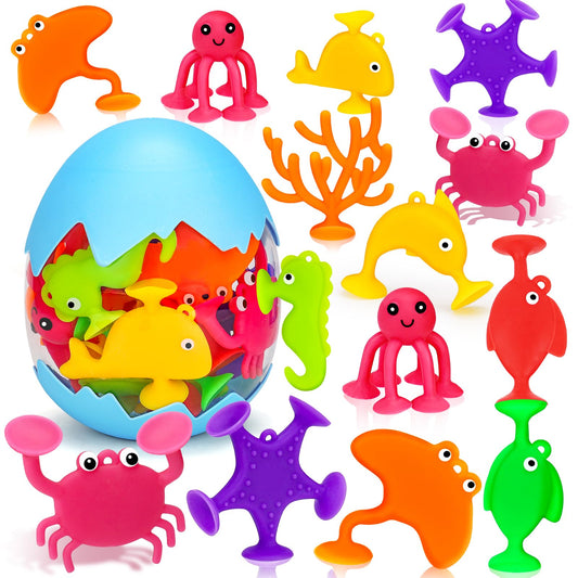 Joosharkidz whale suction cup bath toy for window play and sensory exploration.