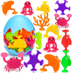 Joosharkidz whale suction cup bath toy for window play and sensory exploration.