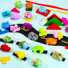 Bright colored capsules ideal for prizes, treasure chests, and Easter baskets.