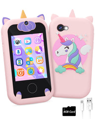Joozfee Kids Smart Phone front view showing compact design for small hands and learning fun