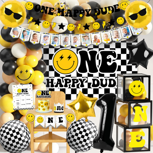 JOPHMO One Happy Dude banner adds playful focal point to birthday decor