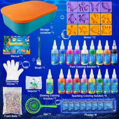 JOPSHEEN Water Elf molds in 12 shapes enhance hands-on crafting.