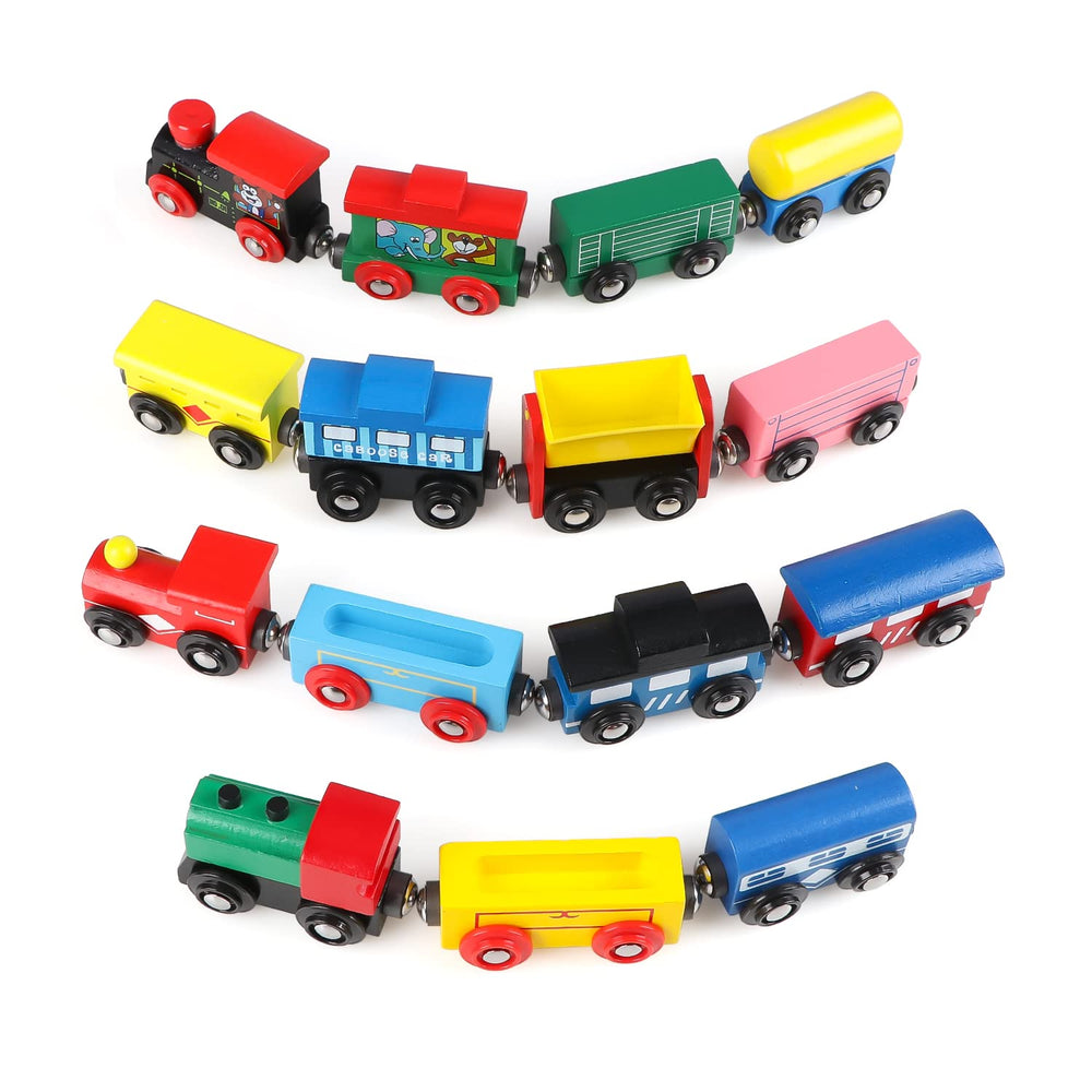 Joqutoys coaches and convertible coach-hopper car for flexible play roles