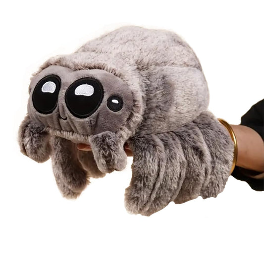 Jorkei Spider Plush Toy nine inches, an ultra-soft cuddle companion for kids.
