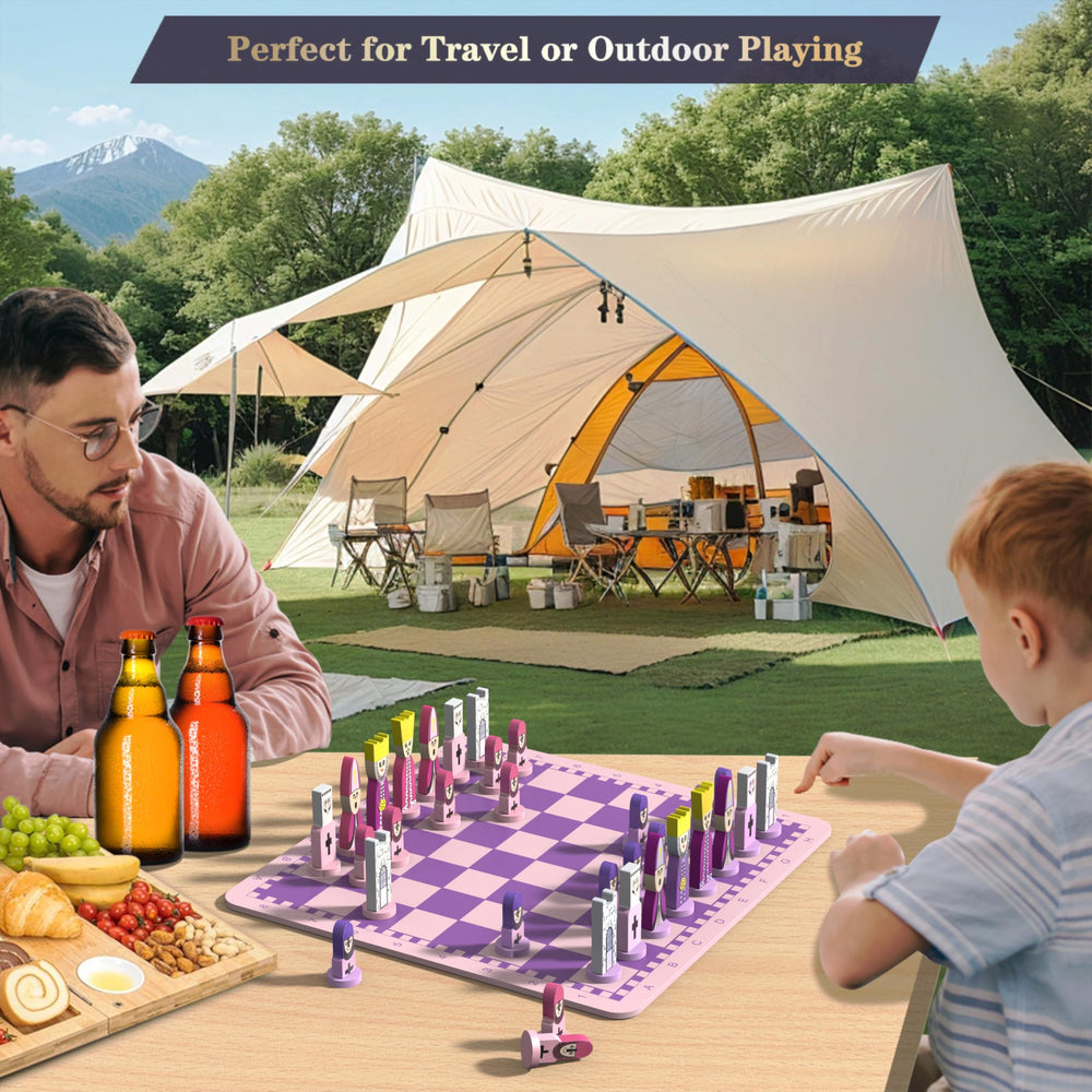 Lightweight wooden construction makes family game nights easy and enjoyable.