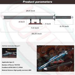 Jorumo ABS plastic bricks ensure durable, accurate details