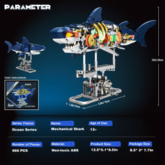 Jorumo sea animal blocks made of premium ABS for durable construction.