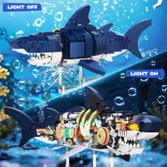 Jorumo shark blocks lighting designed to highlight details during play.