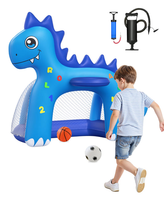 JOSEN inflatable toddler basketball hoop for safe indoor/outdoor play