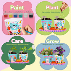 Jouetondream pots with drainage holes prevent overwatering during gardening.