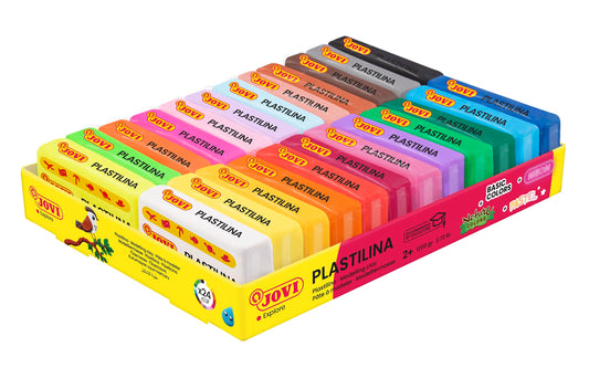 Jovi Plastilina Pack vibrant color bars for reusable, mess-free learning.
