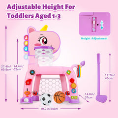Jovizo sturdy 4-leg base keeps the play set steady during use.