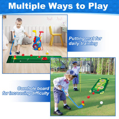 Jovizo three toddler golf clubs with detachable heads support varied play.