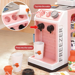 Jovow cash register water outlet for interactive beverage play.