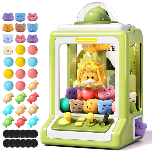 Jovow Claw Machine for Kids with dinosaur head delivers home arcade fun and prize grabbing.