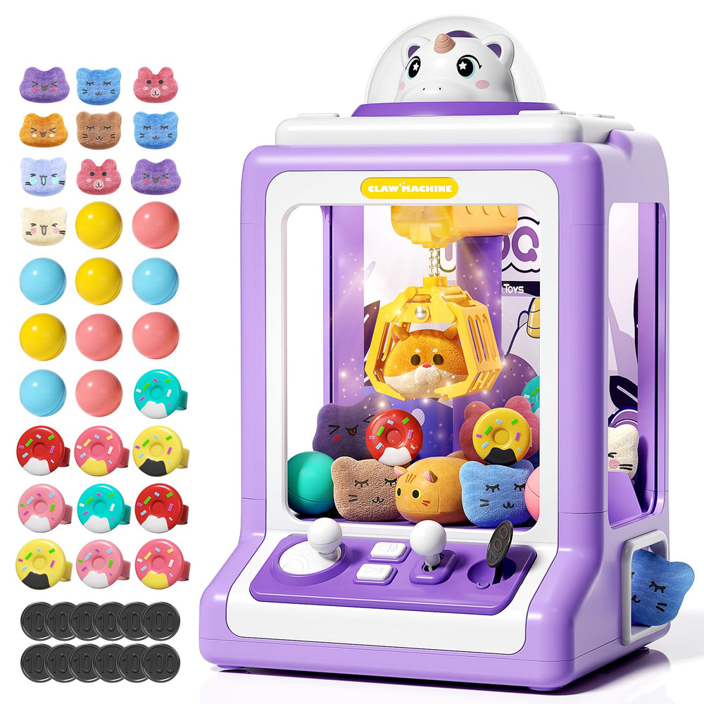 Jovow Claw Machine front view shows compact home arcade design for easy family play