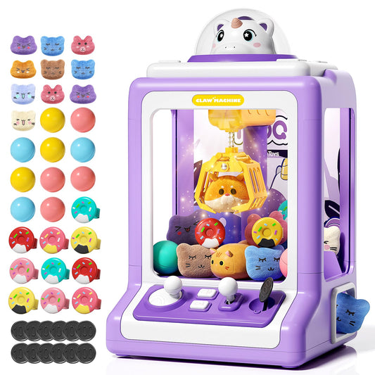 Jovow Claw Machine front view shows compact home arcade design for easy family play
