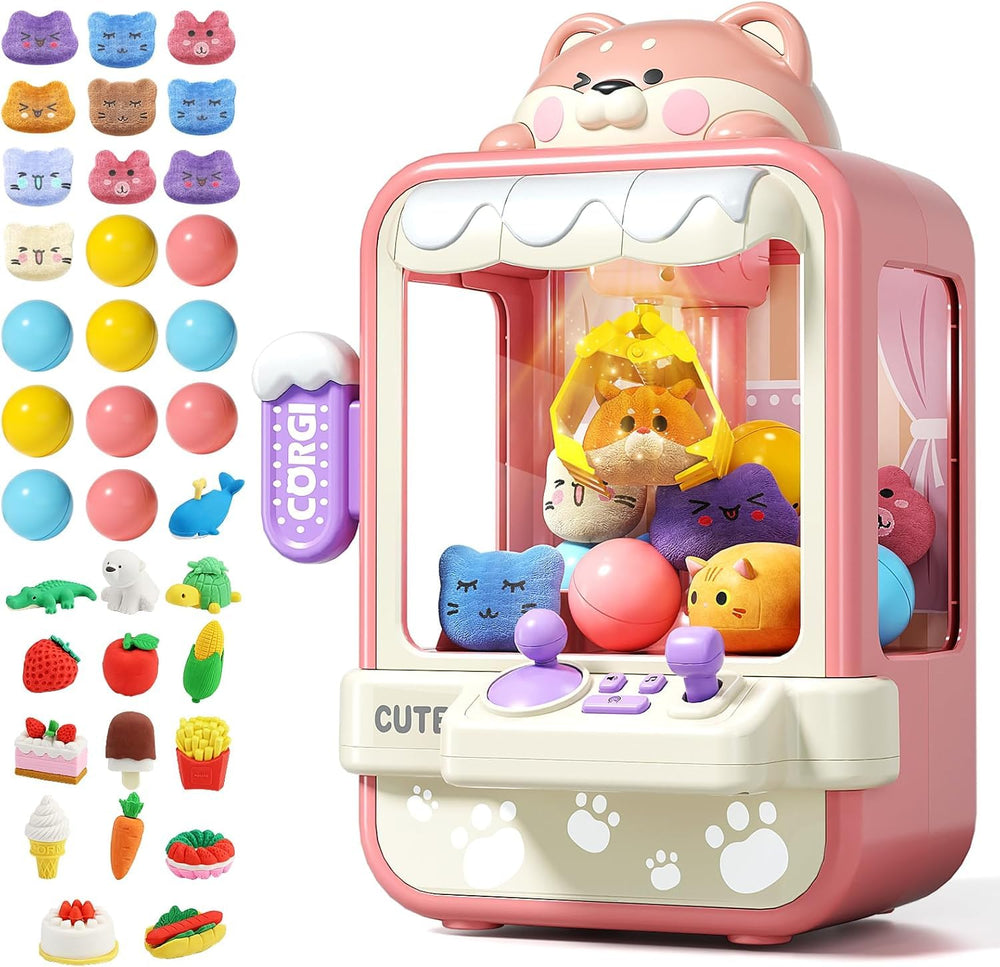 Jovow Claw Machine kids arcade design showcases colorful prizes for hours of fun.