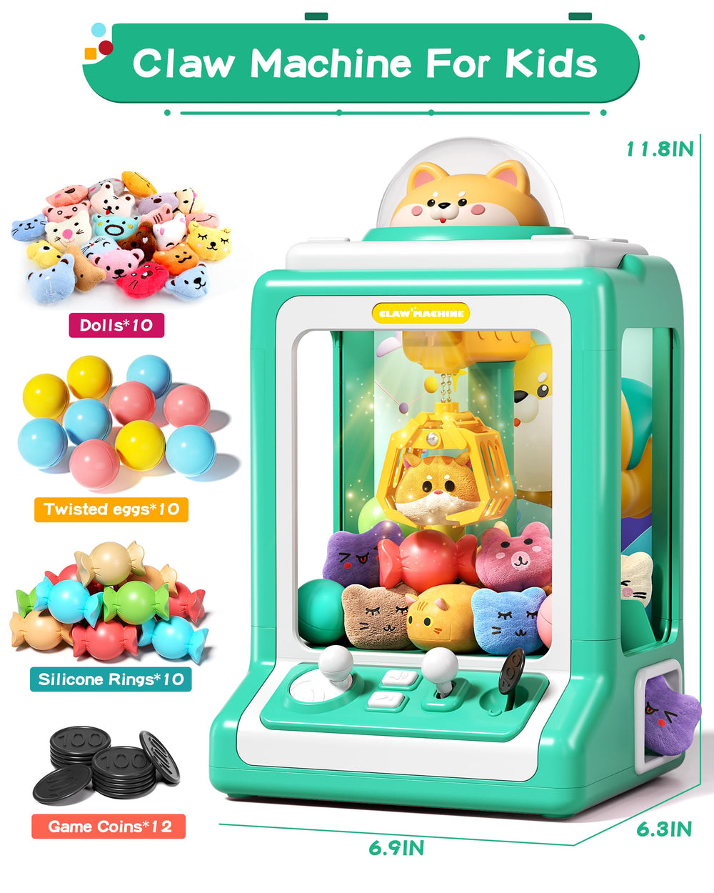 Jovow device includes 10 candy accessories for tasty prizes