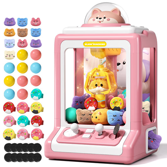 Jovow claw machine front view shows kid-friendly arcade play