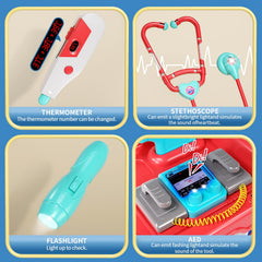 Jovow defibrillator toy adds realistic play scenarios to curiosity.