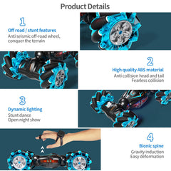 Jovow RC stunt car 360° flip action for thrilling stunts and precise landings