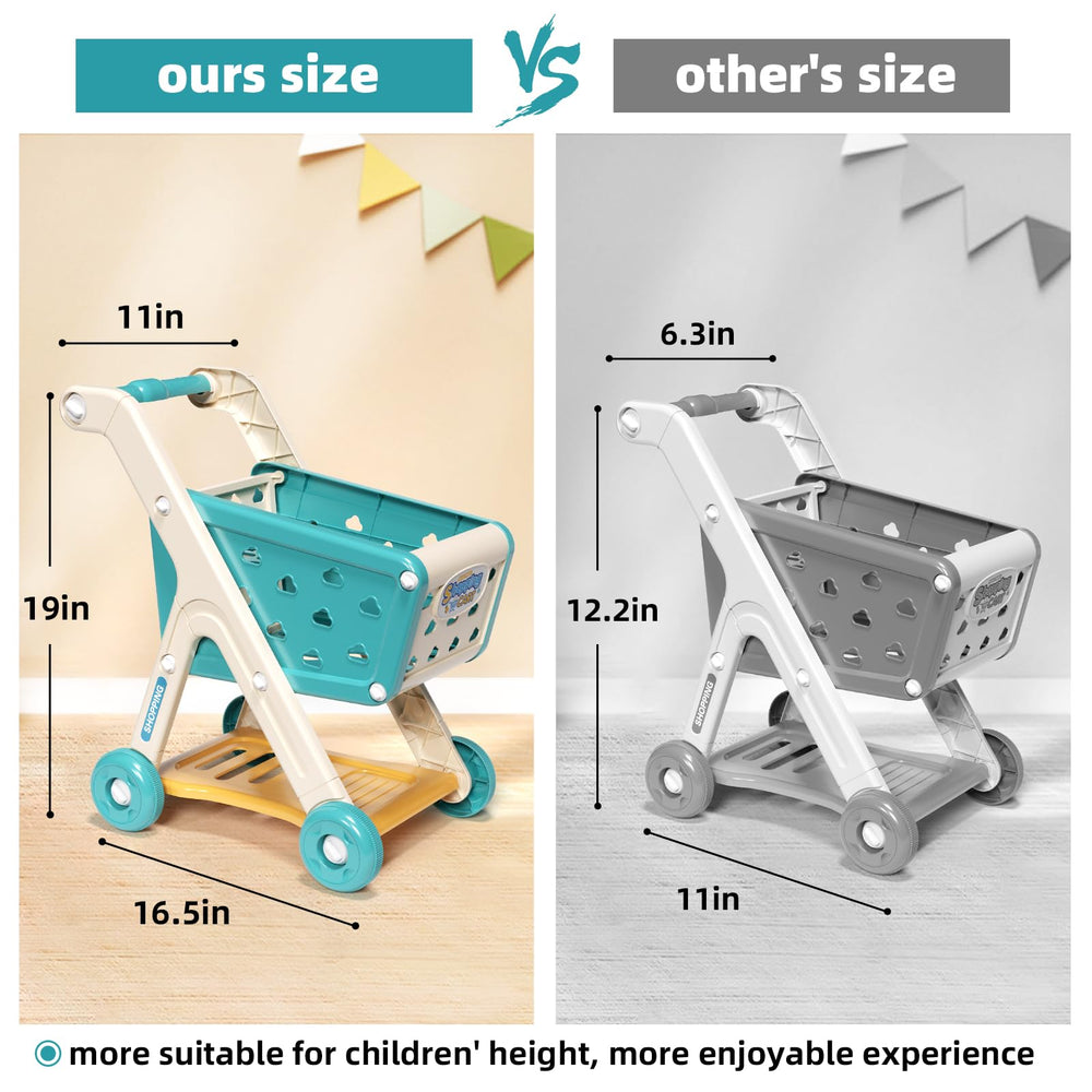 Jovow shopping cart and bag assembly for hands-on setup