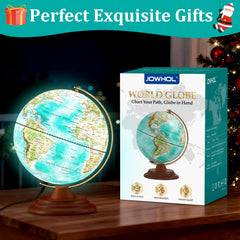 JOWHOL illuminated globe gift-ready appeals to students and colleagues.
