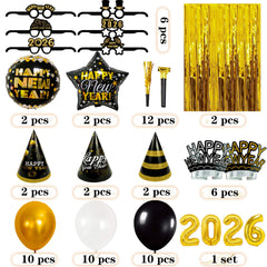 Joy Bang happy new year glasses for festive portraits