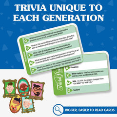 Joy for All Trivial Pursuit Generations game board with accessible design for seniors.