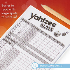 Joy for All Yahtzee Slots Game senior-friendly design emphasizes readability and approachable setup.