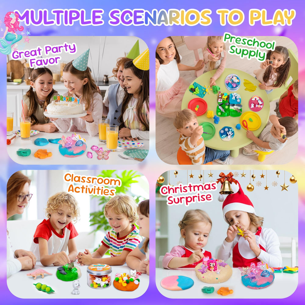 Joy Spot! Gift pack play dough jars for birthdays and celebrations.