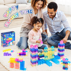 JOY SPOT! Easy-to-clean blocks, wipe or rinse, keeping play hygienic.