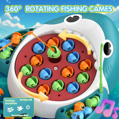 JOYBLI shark fishing game front view with colorful fish attracts kids