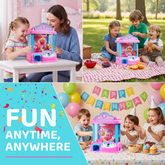 JoyCat 20 mini plush prizes included shown with kids' smiles