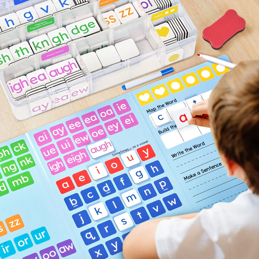 JoyCat 265 kids spell words and build sentences confidently.