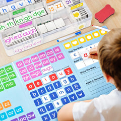 JoyCat 265 kids spell words and build sentences confidently.