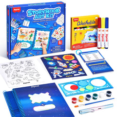 JoyCat Adventure Storybook Art Kit cover showcases vibrant storytelling potential for young authors.