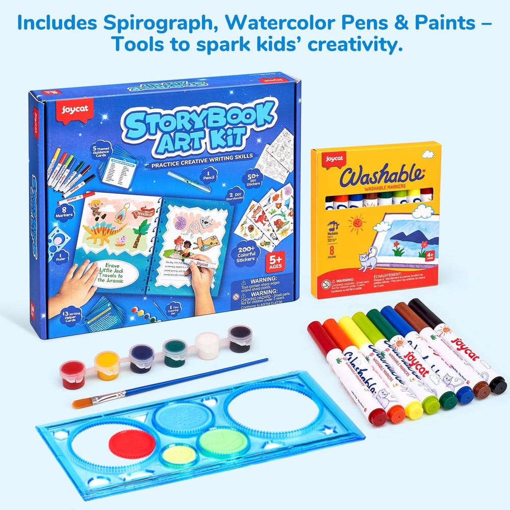 JoyCat Adventure Storybook Art Kit family time crafting together.