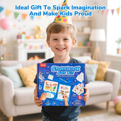 JoyCat Adventure Storybook Art Kit themed-prompt cards spark character ideas.