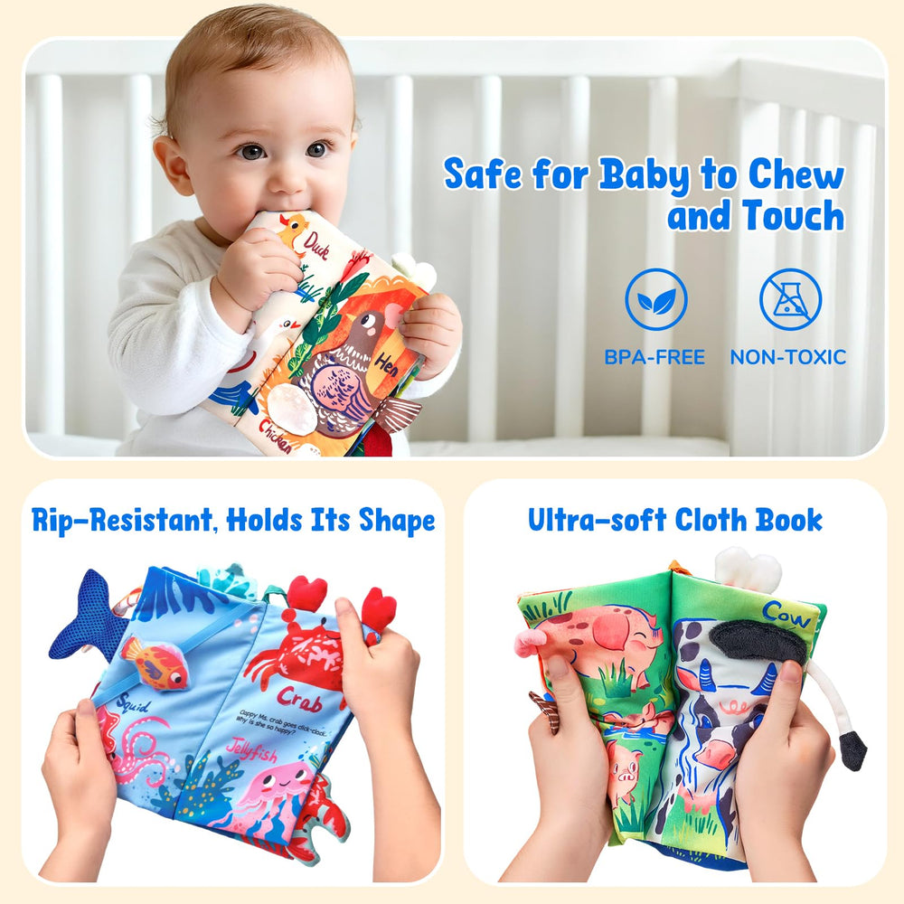 JoyCat crinkle-sound page highlights tactile play and engagement