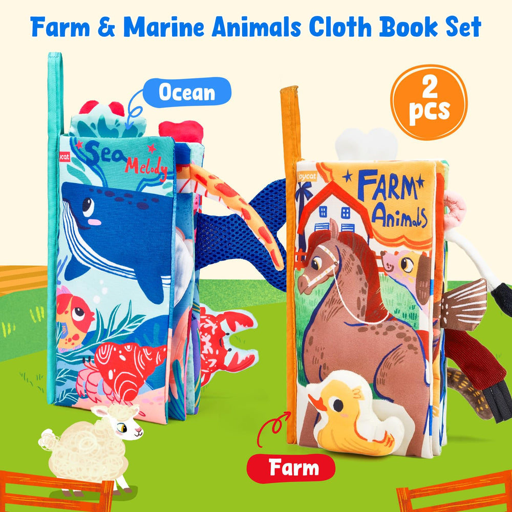 JoyCat Baby Books ocean-theme spread invites auditory and visual discovery