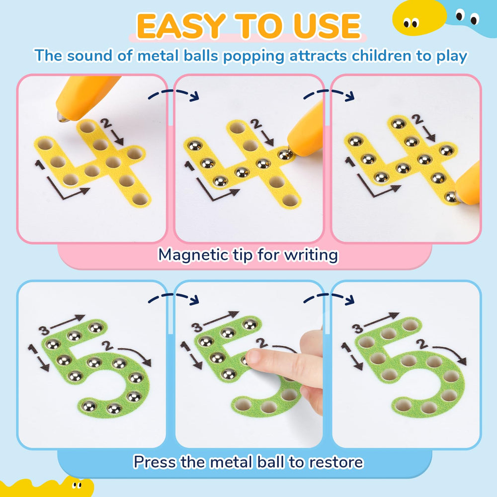 JoyCat beads pop feedback adds visual and auditory cues during tracing