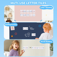 JoyCat blank tiles enable custom word-building and vocabulary practice.