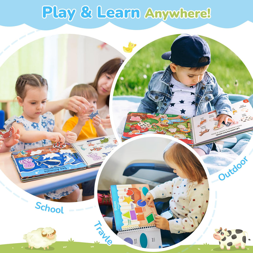 JoyCat Busy Book: travel-friendly activity page keeps kids engaged on outings